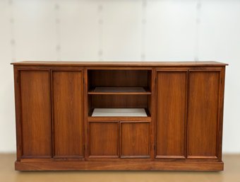 Very Large Danish Teak Entertainment Credenza