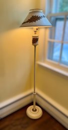Traditional 'Toleware' Metal Floor Lamp