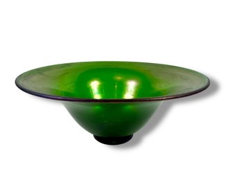 Antique Iridescent Hand Blown Bowl