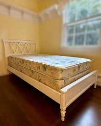 Twin Size Painted Wooden Bed Frame