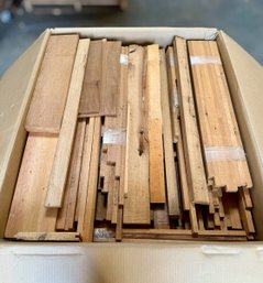 Large Box Of 250-300 Year Old Resawn Chestnut & White Pine Kit Wood