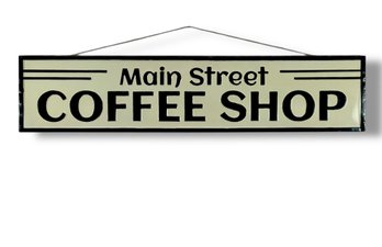 'Coffee Shop' Metal Sign