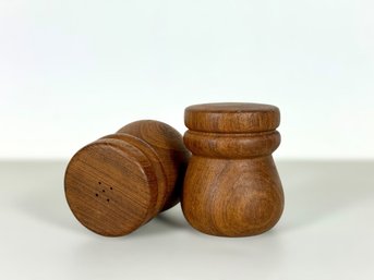 Solid Danish Teak Salt & Pepper Shakers