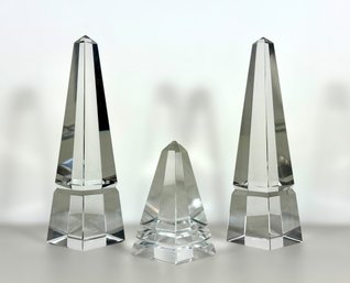 (3) Crystal Obelisks