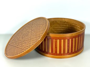 Chinese Lidded Basket