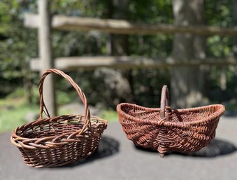 Lot Of (2) Wicker Baskets