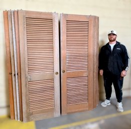 (10) Louvered Closet Doors - Sugar Pine