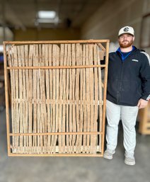 300 Year Old Chestnut Lath Panel Encased