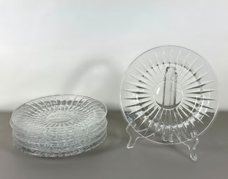 (6) Val St. Lambert Crystal Plates