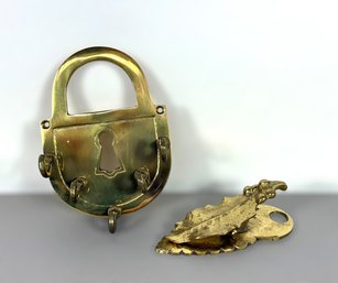 Solid Brass Key Holder & Note Holder