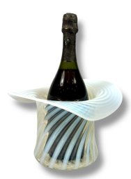 Vintage Fenton Opalescent Art Glass Top Hat