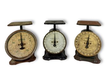 (3) Antique 'Household' Scales