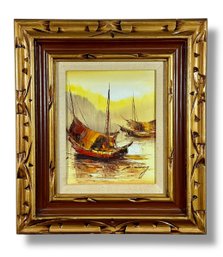 Mid-Century Oil On Canvas