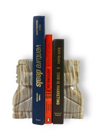 Banded Onyx Stone Bookends
