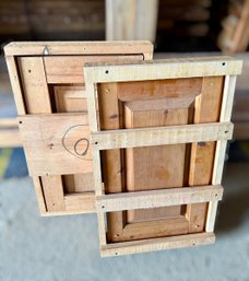 (4) 18th C. Pine Cupboard Doors