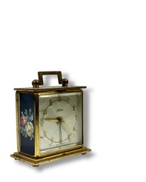 German Made 'Kaiser' Desk Clock - Hand Painted Detail