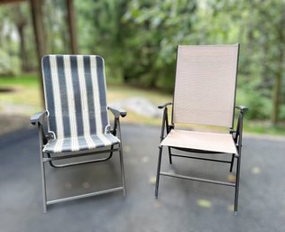 Pair Of Outdoor Folding Chairs