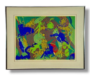 1960 Leo Russell 'Zodiac' Framed Serigraph