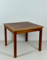 Danish Teak Tile Side Table