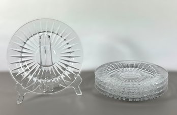 (5) Val St. Lambert Crystal Plates