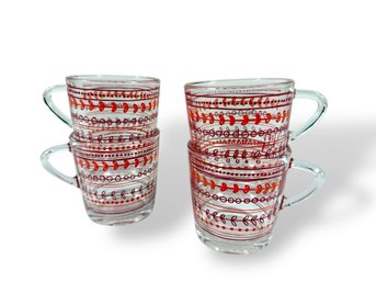 Set Of (4) Vintage French Coffee/Espresso Cups