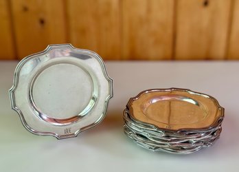 (12) English Silver-Plate Small Plates