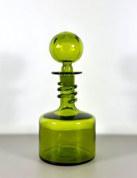 1960s Blenko Art Glass Decanter - Handblown