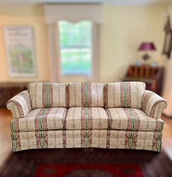 Upholstered Striped Sofa - Sherrill Furniture Co.