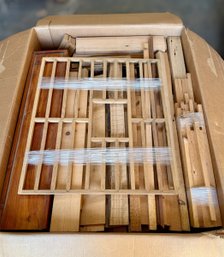 Large Box Of 250-300 Year Old Resawn Chestnut & White Pine Kit Wood