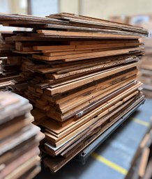 Large Mixed Grouping Of White Pine, Oak & Chestnut - Barn Components