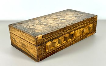 1910 Arts & Crafts Period Marquetry Box