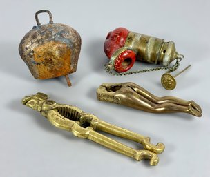Grouping Of Antique Brass Items