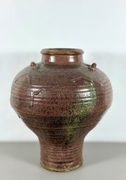 Early Chinese Glazed Pottery Vessel/Storage Jar