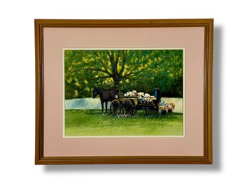 Original Oil & Watercolor Painting