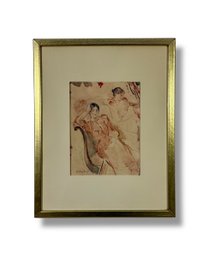 Berthe Morisot (1841-1895) French Impressionist Original Print