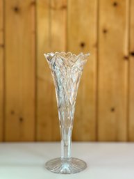 Hand-Cut Crystal Vase