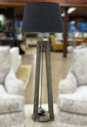 Contemporary Wooden Floor Lamp