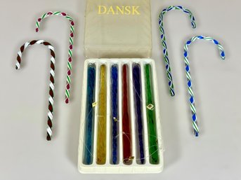 Vintage Dansk Glass Icicles & Candy Canes