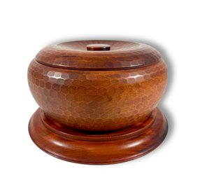 Japanese Traditional Wooden Lidded Rice Bowl