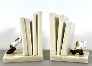 1976 Fitz & Floyd Ceramic Bookends