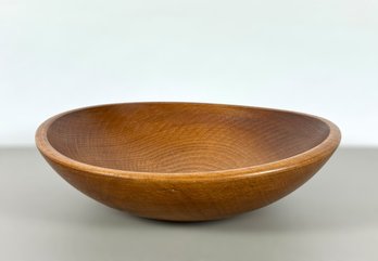 Hand Turned 'Woodcrafters' Wooden Bowl
