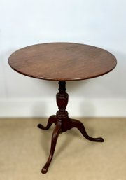 18th C. Mahogany Tilt Top Table
