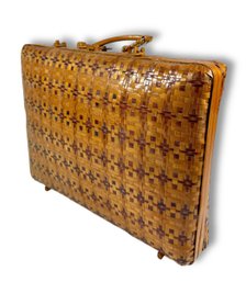 Vintage Handwoven Briefcase