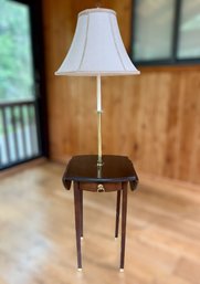 Traditional Style Drop-Leaf Lamp Table