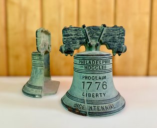 Pair Of Virginia Metal Crafters 'Bicentennial' Iron Bookends