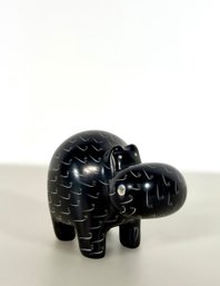 Stone Hippo Figurine
