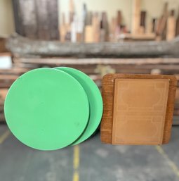 Vintage Wooden Table Tops - Cherry, Oak, Porcelain