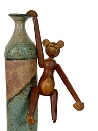 Kay Bojesen Style Danish Teak Monkey