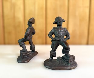 Pair Of Vintage Hubley 'Buccaneer' Bookends