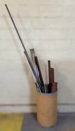 Barrel Of Steel Brackets & Rebar